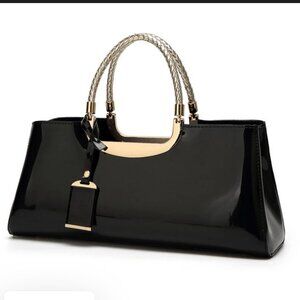 The Selma Glossy Patent Handbag